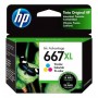 Cartucho Hp 667 Xl Tricolor 1275 2775 2778 2779 Original 8.5Ml