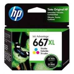 Cartucho Hp 667 Xl Tricolor 1275 2775 2778 2779 Original 8.5Ml