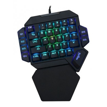 Teclado Mecanico Gamer Nisuta Nskbgz1m One Hand Rgb Led Nskbgz1m