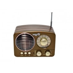 Radio Retro Portatil Nisuta Am Fm Bluetooth Recargable Nsrv14