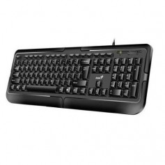 Teclado Con Cable Genius Usb Kb-118 Black Wired Classic Keyboard