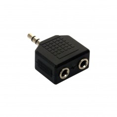 Adaptador Plug 3.5 M Stereo A 2 Miniplug 3.5 H Nisuta Nsadst2