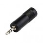 Adaptador Miniplug Stereo 3.5mm a 6.3mm Hembra Nsadst36