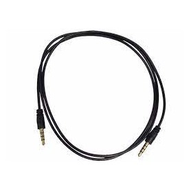 Cable De Audio Miniplug A Miniplug Auxiliar De 4 Secciones 1mt Nisuta Ns-Cau35s14