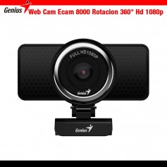 Web Cam Genius Qcam 8000 1080p / Rotacion 360° Microfono Full Hd Zoom