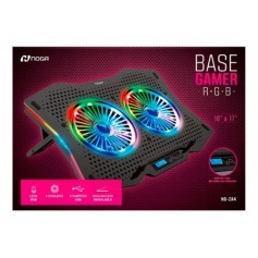 Base Gamer Para Notebook Coolers Led Rgb 13 A 17 Noga Ng-za4 Inclinacion