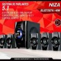 Home Theater 5.1 Noga Niza Parlantes Pc Bluetooth Tv Usb Fm Noga Usb Sd