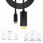 Cable Adaptador Usb C A Hdmi Macbook Pro Mac Pc 4k Noga 1.8m Type C a Hdmi