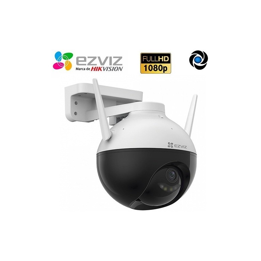 Cámara De Vigilancia Exterior IP Robótica Panorámica IP65 Ezviz C8C