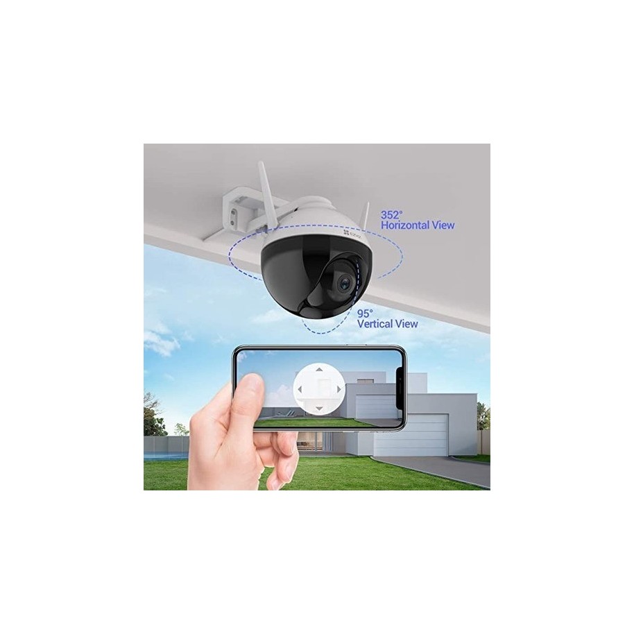 Camara De Seguridad IP Wifi Ezviz HD 1080p C8C Exterior Domo Motorizada  Audio