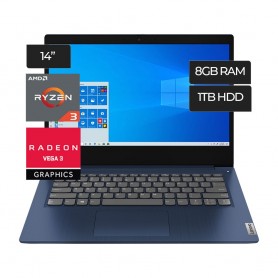 Notebook Lenovo Ryzen 3 3250U 2.6Ghz Pantalla 14 8Gb Disco 1Tb Windows 10 Ip IdeaPad 3 14ada05