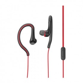 Auricular Motorola Earbuds Rojo Sport Con Cable In Ear Wired Headphones Ip54 Flexible Sh008