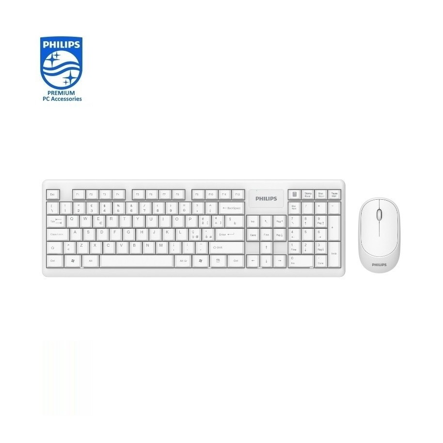 Mouse Y Teclado Inalambrico Blanco