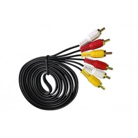 Cable Nisuta Rca Audio Y Video 1.8Mts Rojo Blanco Amarillo Nscrca32