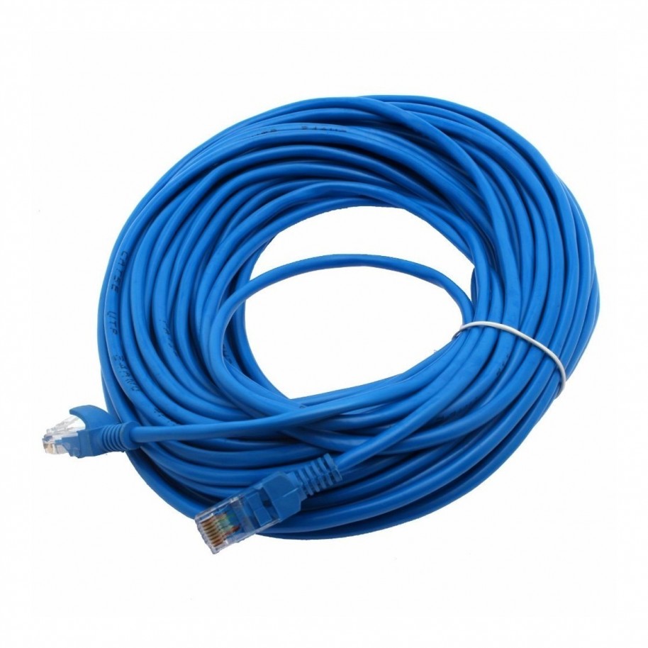 Cable Ethernet 30 Metros De Red Utp Cat 6e Armado Patch Cord