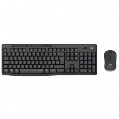 Combo Teclado y Mouse Logitech Inalambrico Mk295 Silent Black