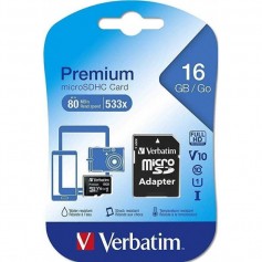 Memoria Micro Sd 16Gb Verbatim Clase 10
