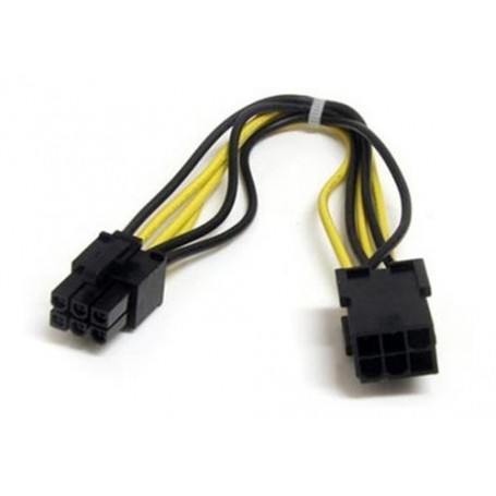 Cable Alargue Fuente 6 Pines 20Cm Pci-E Placas De Video