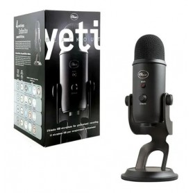 Microfono Blue Yeti Blackout Logitech Condensador Multipatron