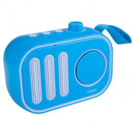 Parlante Noga Bluetooth Speaker Portatil Celeste Usb Auxiliar Bt-1002