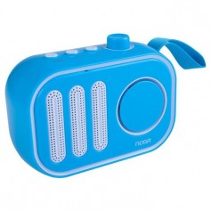 Parlante Noga Bluetooth Speaker Portatil Celeste Usb Auxiliar Bt-1002