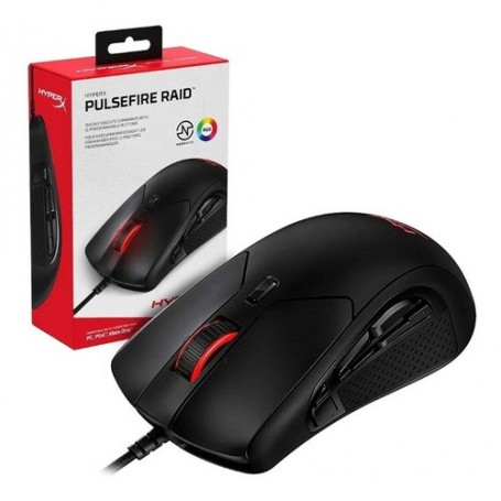 Mouse Gamer Hyper X Pulsefire Raid 16000Dpi 11 Botones Rgb