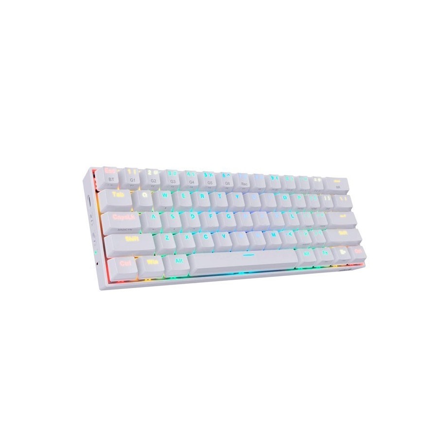 Teclado Gamer Mecanico Inalambrico Redragon Draconic K530 Outemu Brown Blanco
