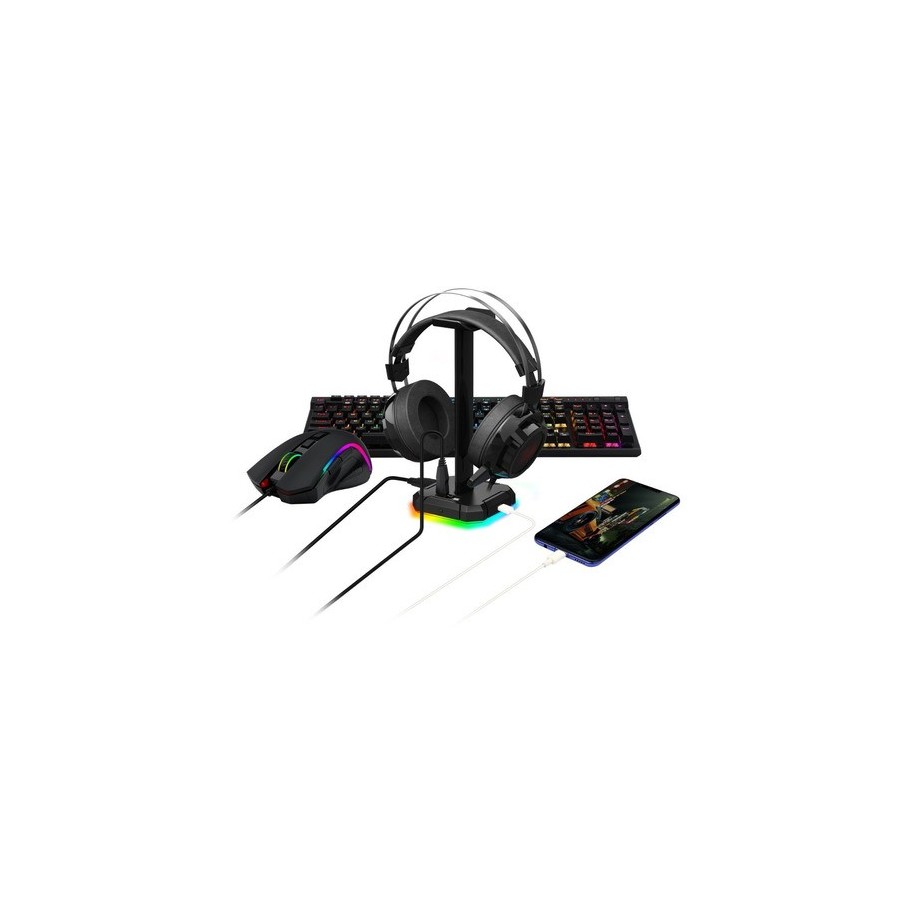 REDRAGON SCEPTER HA300 RGB GAMING SOPORTE PARA AURICULARES