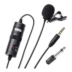 Microfono Corbatero Boya Omnidireccional 360 Grados 6 Metros De Cable Bym1Bk