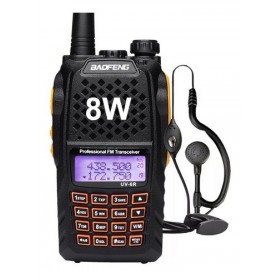 Handy Baofeng Uv6r 8w Bibanda Radio Walkie Talkie Vhf Uhf + Auricular Manos Libres