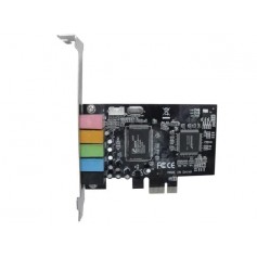 Placa De Sonido Nisuta Pci Express 5.1 Para Pc Interna Nspcieau6