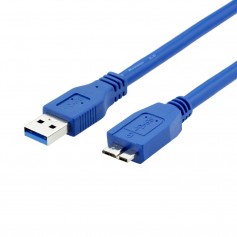 CABLE ADAPTADOR USB 3.0 MACHO TIPO A/B DISCO RIGIDO EXTERNO NETMAK MN-C43