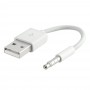 Cable De Carga & Datos USB-A A Mini Plug Jack 3.5mm iPod Shuffle 3ra 4ta 5ta 6ta Generacion