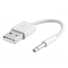 Cable De Carga & Datos USB-A A Mini Plug Jack 3.5mm iPod Shuffle 3ra 4ta 5ta 6ta Generacion