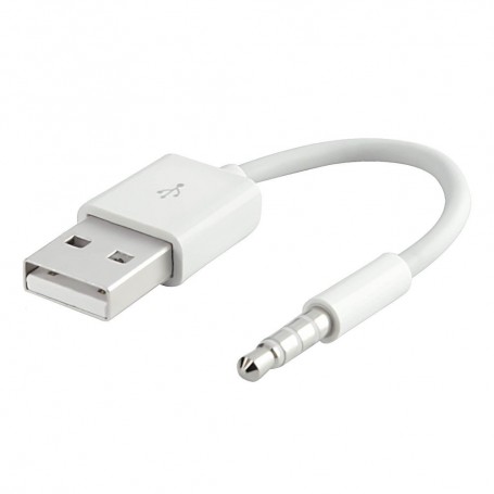 Cable De Carga & Datos USB-A A Mini Plug Jack 3.5mm iPod Shuffle 3ra 4ta 5ta 6ta Generacion