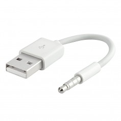 Cable De Carga & Datos USB-A A Mini Plug Jack 3.5mm iPod Shuffle 3ra 4ta 5ta 6ta Generacion