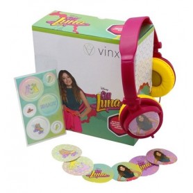 Auricular Infantil Plegable Soy Luna Disney Original Con Stickers