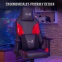 Silla Gamer Aerocool Admiral Champion Red Reclinable Sillon Gaming