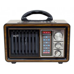 Radio Retro Portatil Nisuta Am Fm Bluetooth Recargable Nsrv18 Bluetooth Auxiliar Linterna