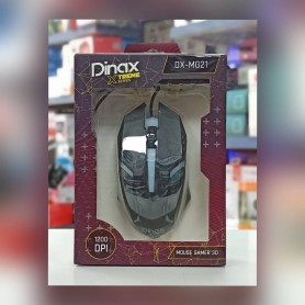 Mouse Gamer Con Cable Dinax Reforzado Luz Led 1200Dpi Economico DXMG21