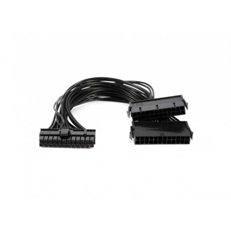 Cable Divisor 24 Pines Para Conectar 2 Fuentes Atx a Una Pc Ideal Mineria Nscal24m