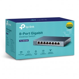 SWITCH DE RED TP-LINK 8 PUERTOS TL-SG108 GIGABIT 10/100/1000