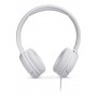 Auricular Jbl T500 Pure Bass Con Cable Vincha Manos Libres Headphones Blanco