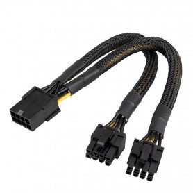 Splitter Pcie Mallado/trenzado 8pines A 6+2 Mineria