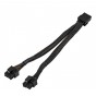 Splitter Pcie Mallado/trenzado 8pines A 6+2 Mineria