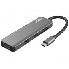 Hub USB-C Kolke 6 En 1 Kch-431 Sd Micro Sd HDMI USB 3.0