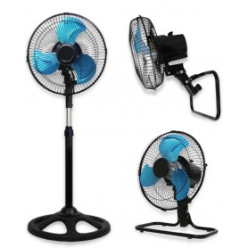 Ventilador Dinax 3 En 1 10" Adaptador Para Piso & Pared 65W Din-Fin1006503