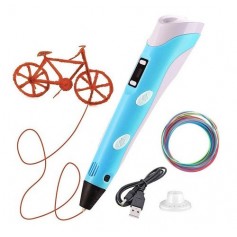 LAPIZ 3D IMPRESORA PEN2 PLA ABS LCD BASE + FILAMENTOS DAZA DZ3DPENBL