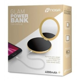 Cargador Portatil Power Bank 4000Mah Noga Glam Nga-Glam Con Espejo