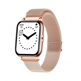 Reloj Inteligente Smartwatch Colmi P8 Mix Malla Milanese Rose Gold